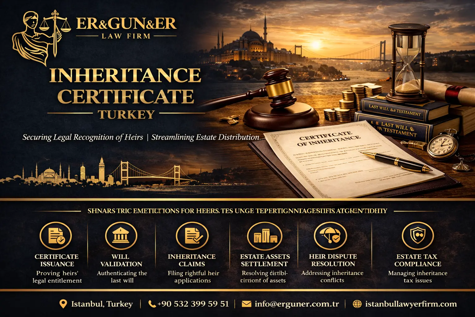 Certificate of inheritance in Turkey procedure documents foreign heirs and land registry use