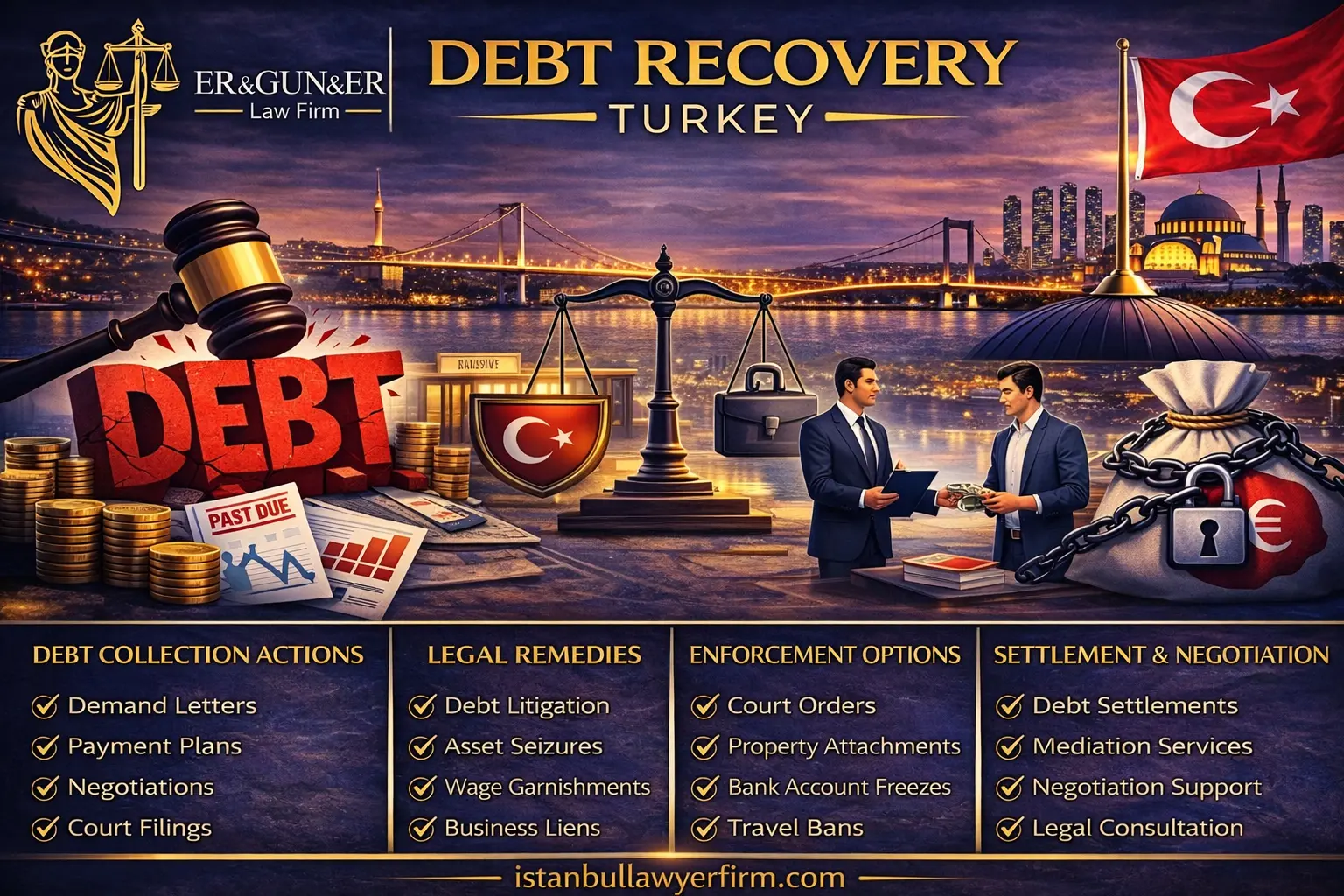 Debt recovery law in Turkey enforcement strategy objections precautionary attachment and cross-border creditor issues