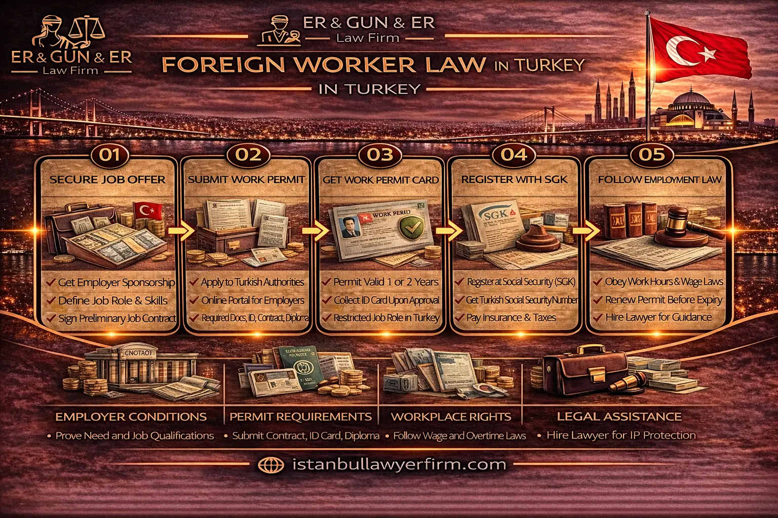 Foreign worker law in Turkey work permits employment compliance and SGK
