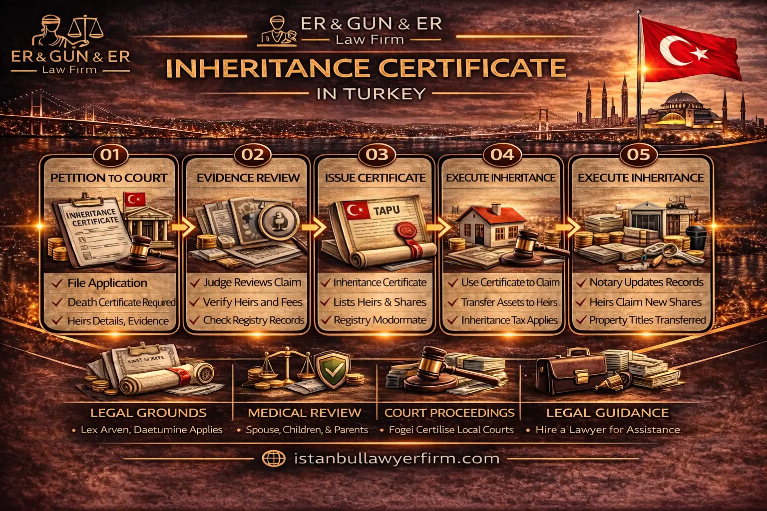 Inheritance certificate in Turkey explained for heirs and foreign beneficiaries