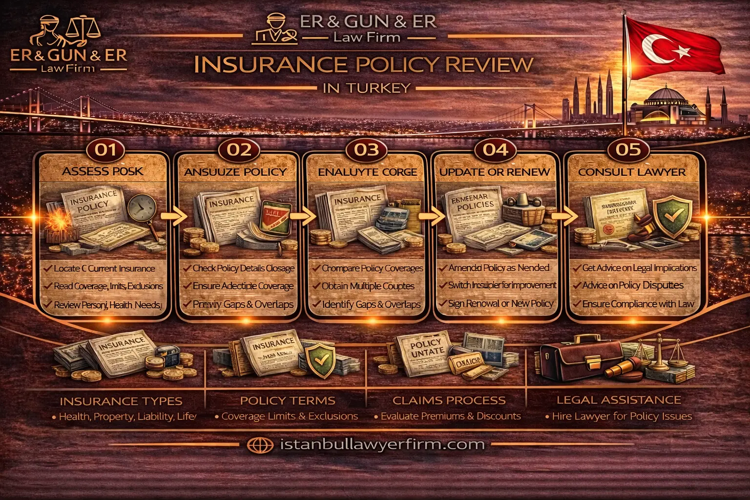 Insurance policy review in Turkey coverage exclusions and claims conditions