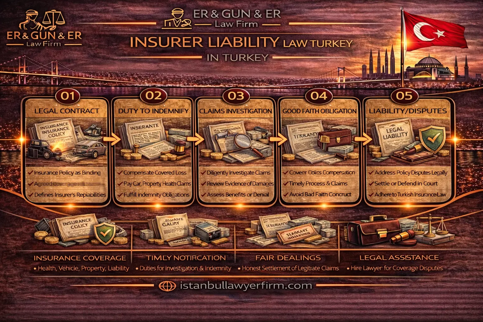 Insurer liability law in Turkey claim payment disputes and remedies