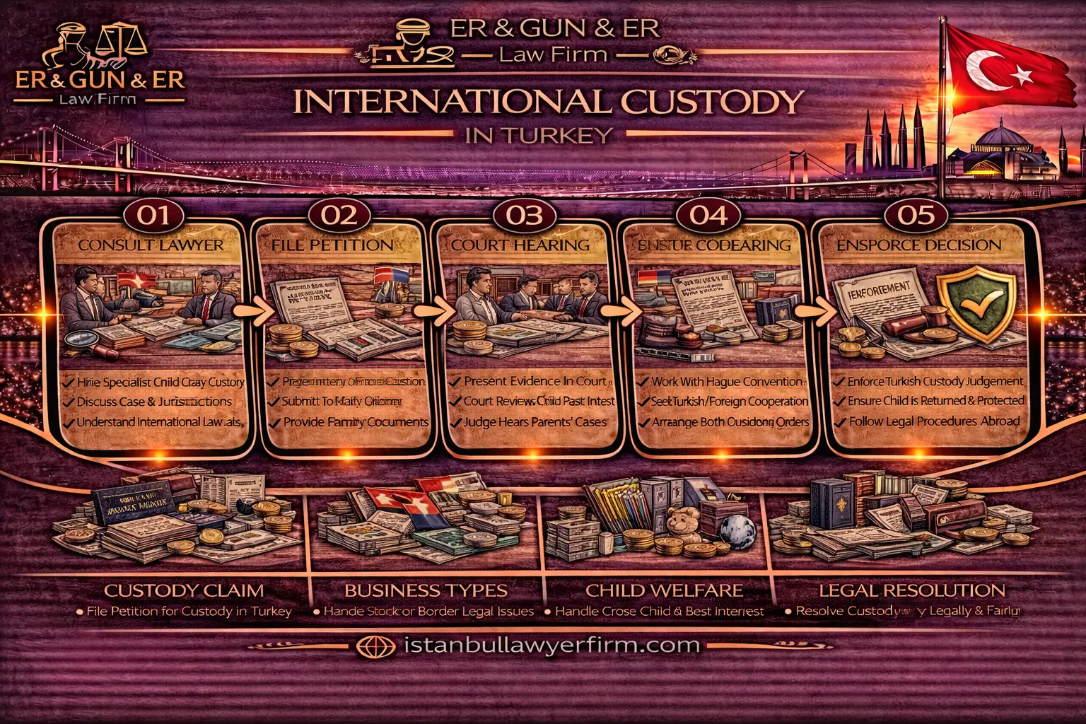 International custody in Turkey cross-border disputes travel consent and enforcement