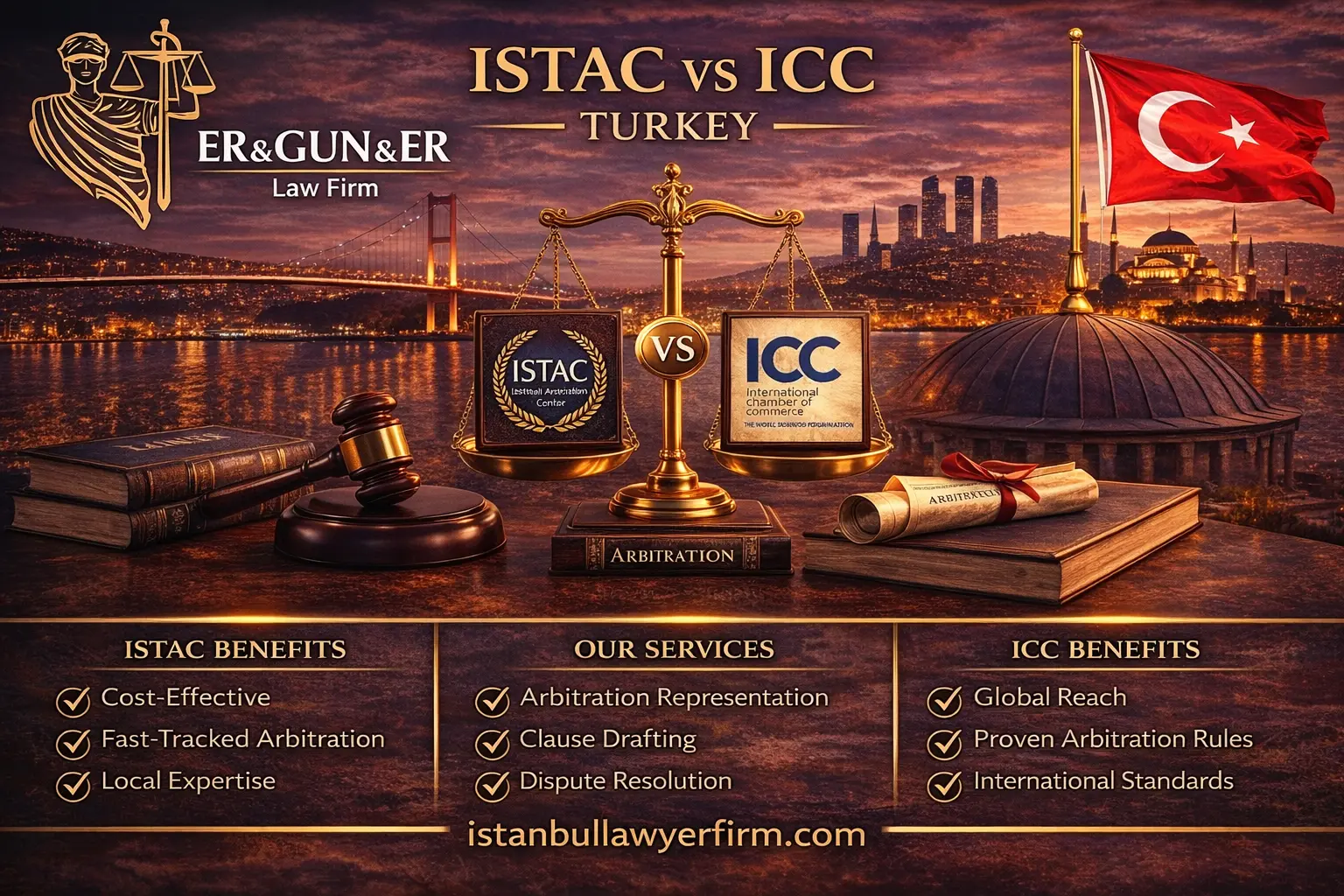 Institutional arbitration comparison for Turkey related contracts rules enforcement and drafting strategy