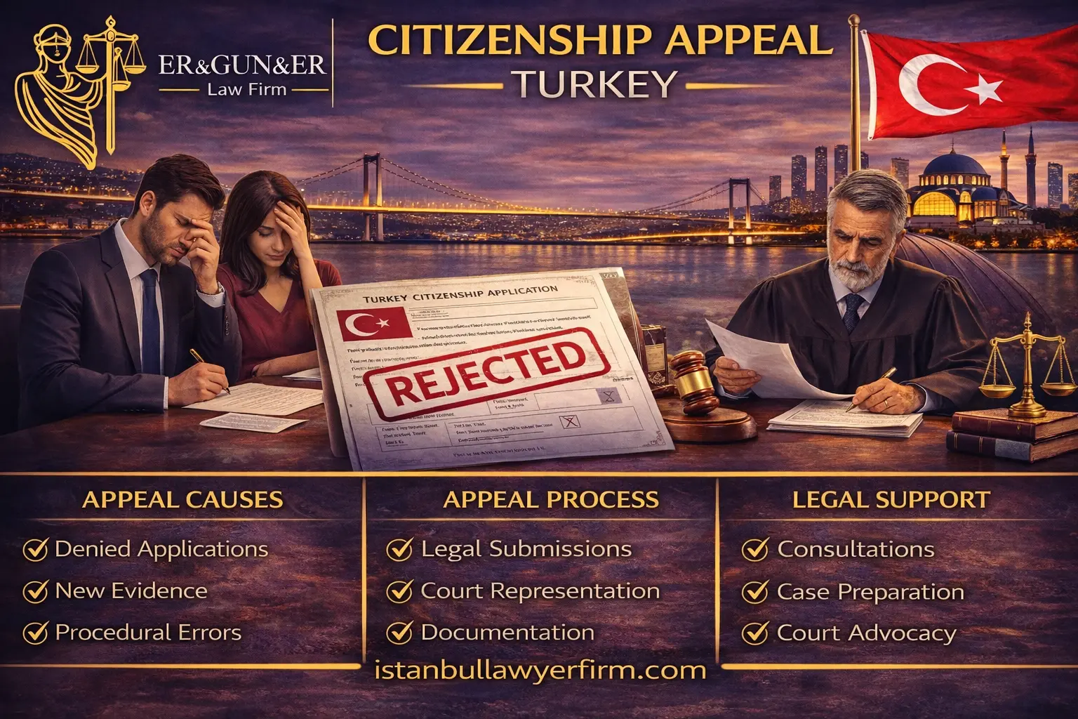 Legal appeal for Turkish citizenship refusals administrative objections court review and evidence strategy