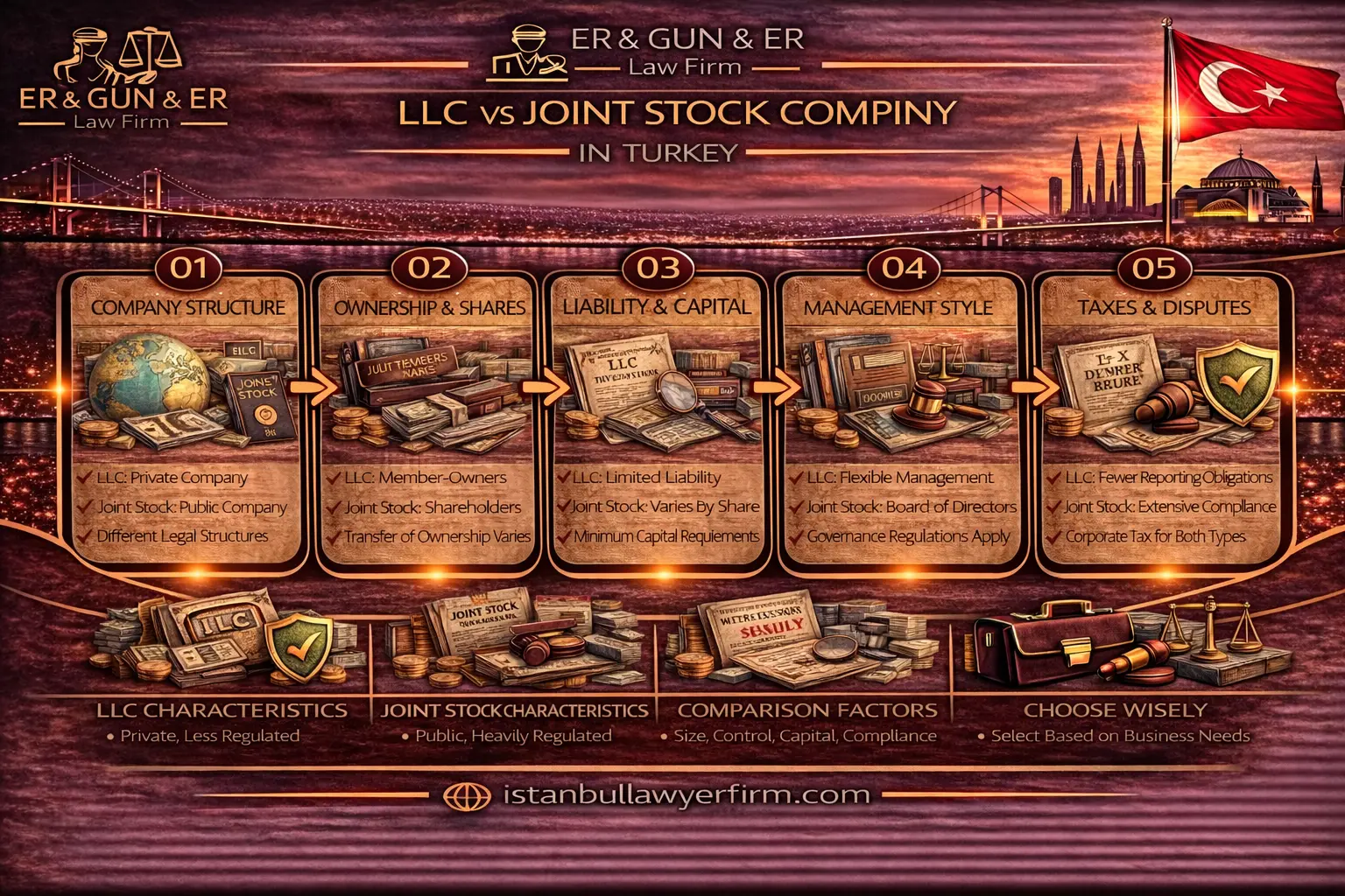 LLC versus joint stock company in Turkey legal comparison