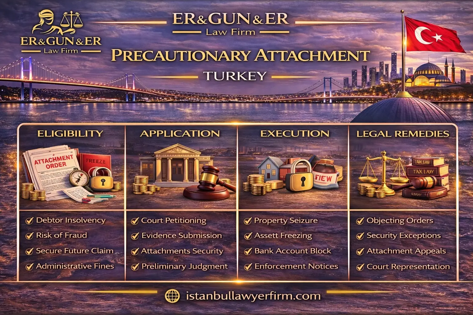 Interim creditor protection through attachment measures in Turkey with evidence and enforcement planning