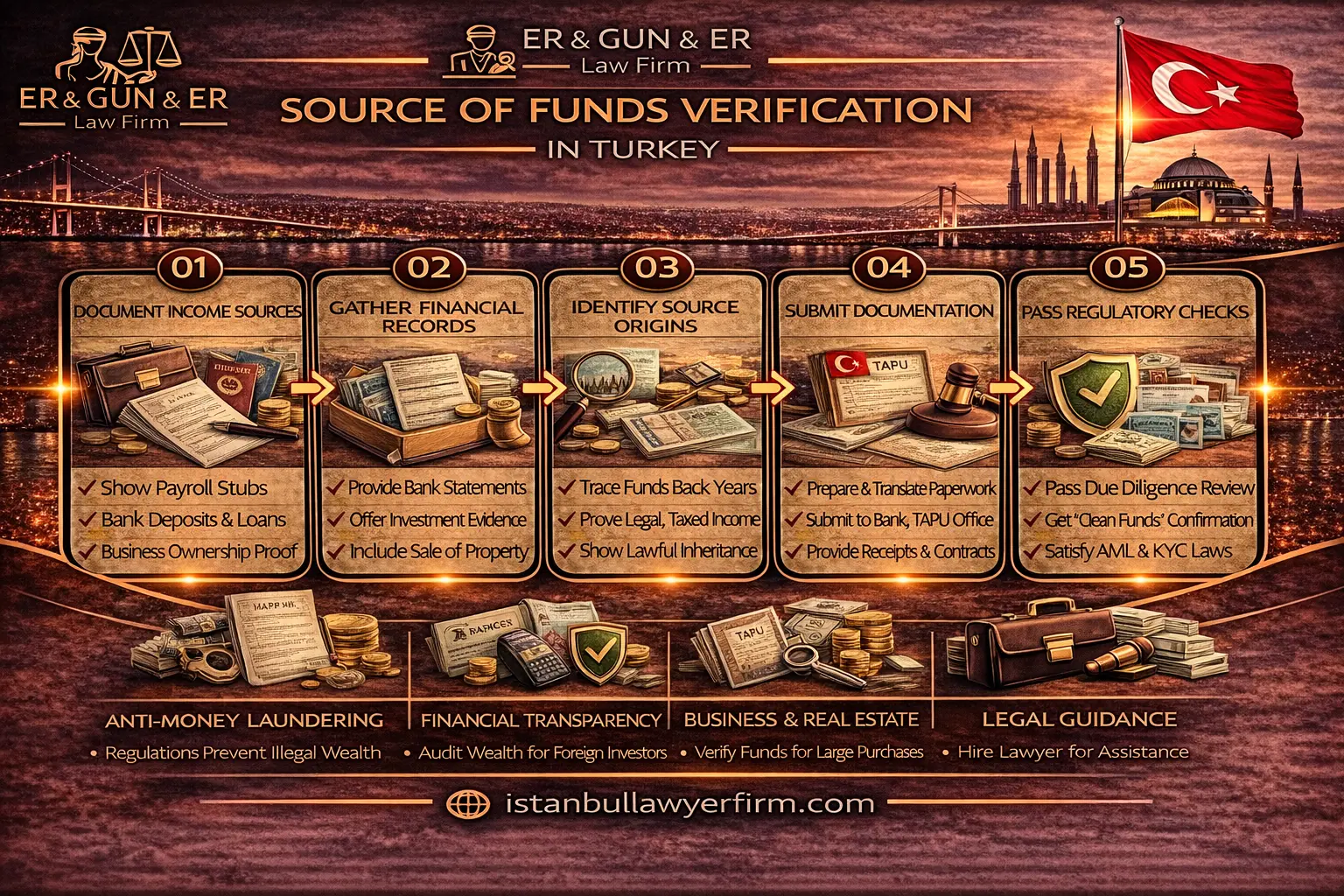 Source of funds verification in Turkey for banking and investment compliance