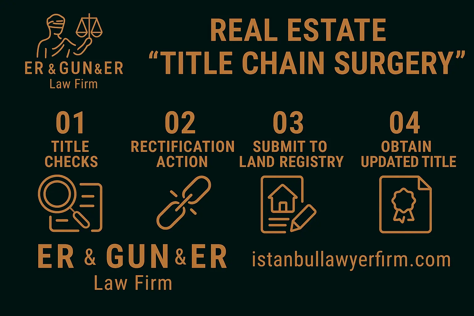 Real estate title chain surgery in Turkey—subdivision, merger, corrections and developer pathways