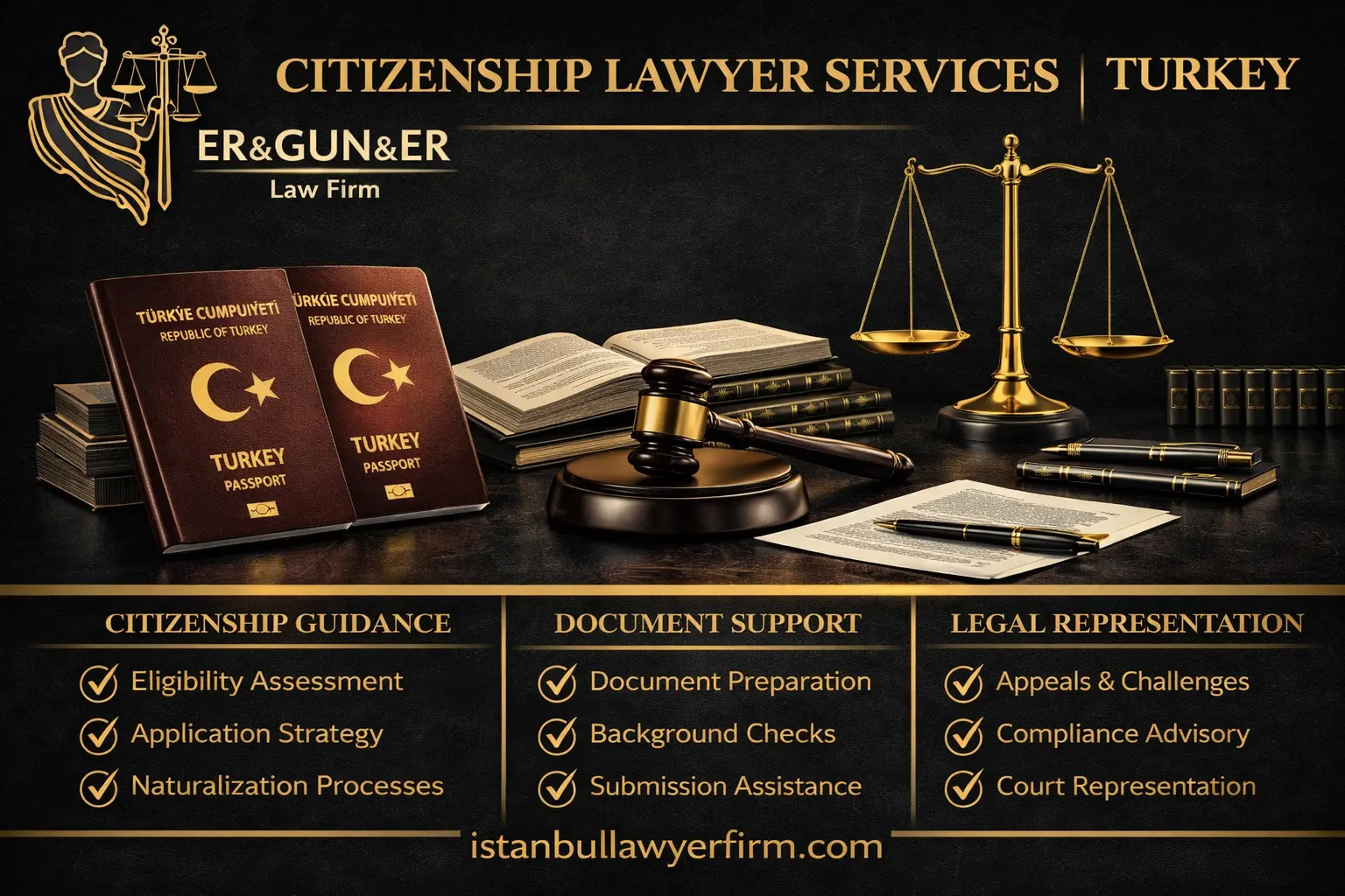 Turkish citizenship lawyer services risk control document legalization due diligence and appeal strategy